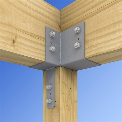 boxed wood post for steel column|wood to steel column caps.